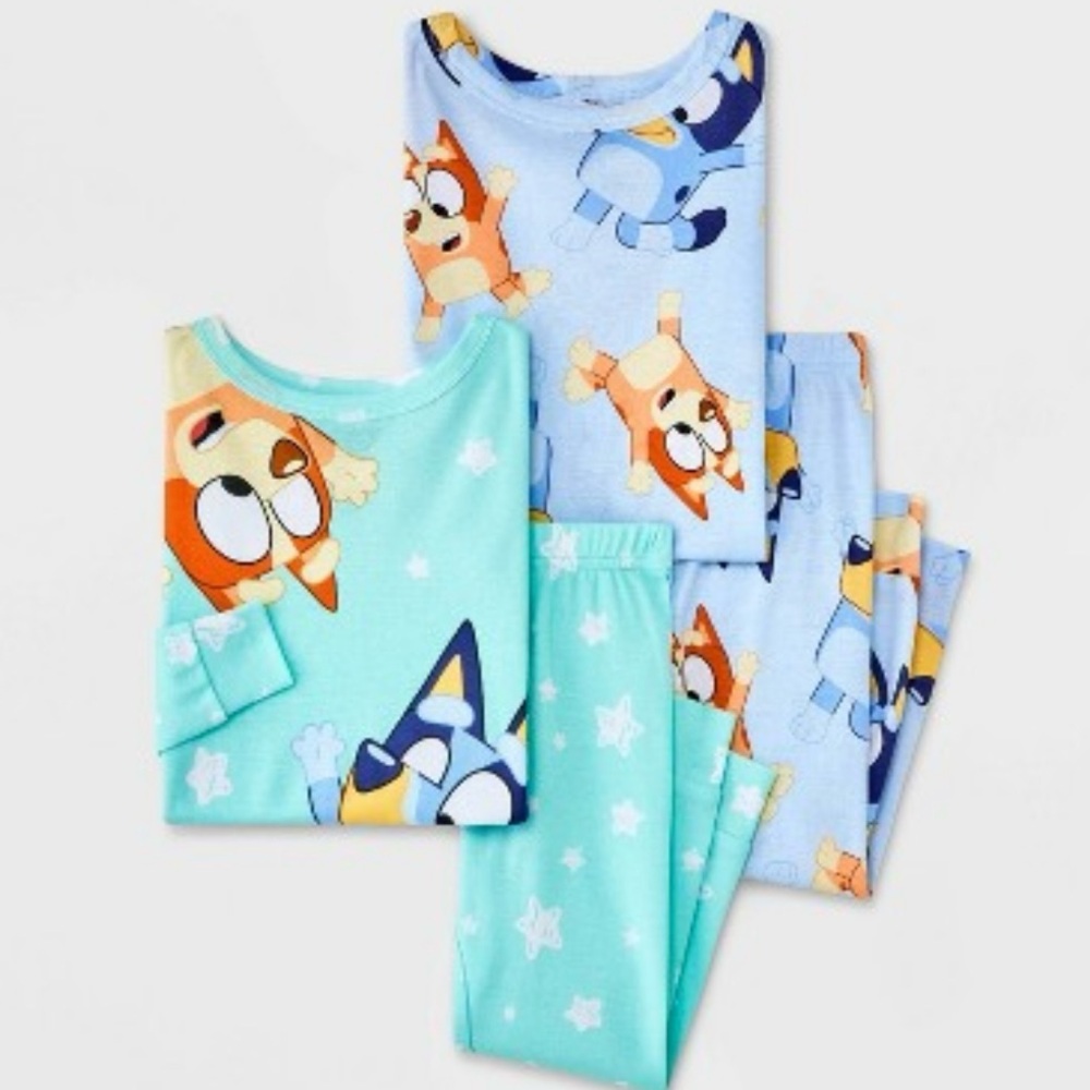 🆕- Toddler Set/2 Snug Fit Bluey Cotton
Pajama Set - Blue 4T